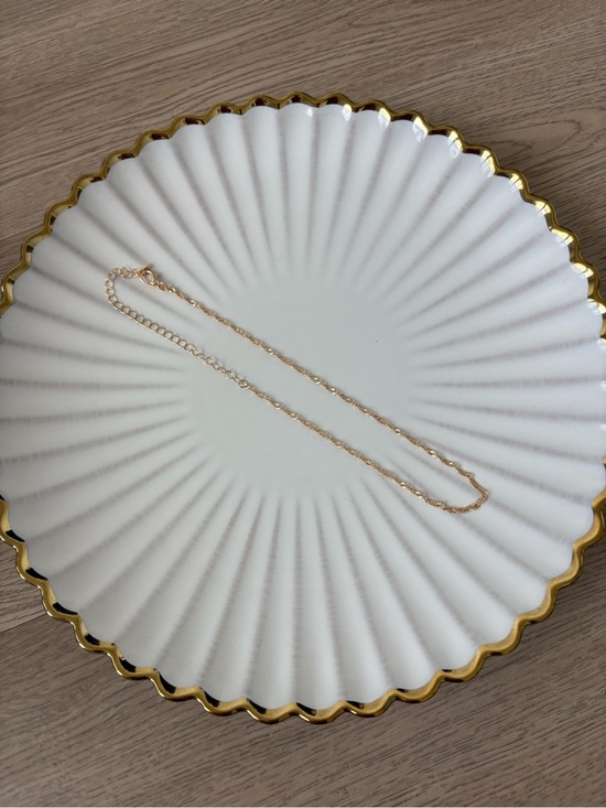Jewelry - Delicate Gold-Tone Women’s Chain Necklace - Fashion Jewelry